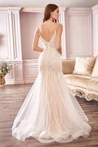 Wallace Wedding Dress Beaded Mermaid Bridal Gown C401TTR SAMPLE IN STORE
