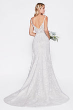 Load image into Gallery viewer, Carla Wedding Dress Sheer Bodice Flared Skirt 740TY01HRR
