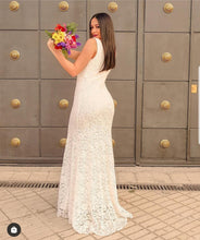Load image into Gallery viewer, Madison All Lace Sleeveless Wedding Dress 9208838IR
