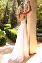 Load image into Gallery viewer, Gigi Wedding Dress Sheer Mid Bodice with Chiffon Skirt 740TY11-EE Soft White
