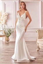 Load image into Gallery viewer, Renee Satin Old Hollywood Style Wedding Dress 740236WR-White
